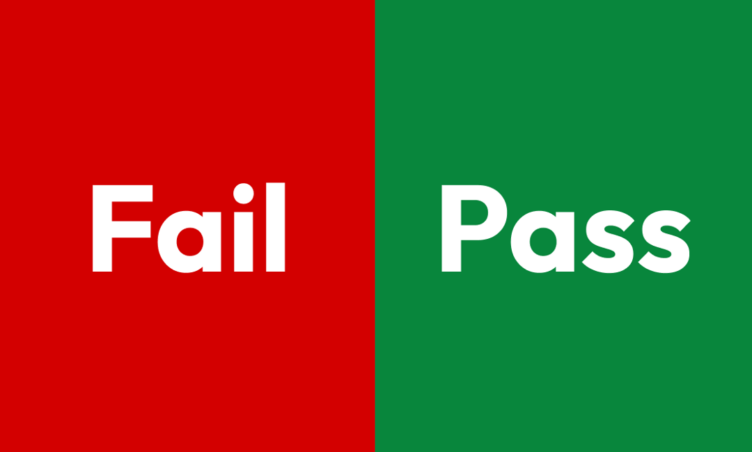 Pass or Fail prediction result